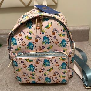 Rare Danielle Nicole Disney Pixar Monsters Inc Pink Mini Backpack